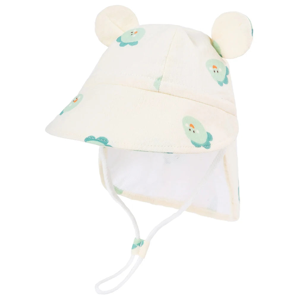 New Panama Autumn Baby Bucket Hat for Boys Girls Cartoon Breathable Mesh Children's Beach Shawl Sun Hat Kids UV Protection Cap