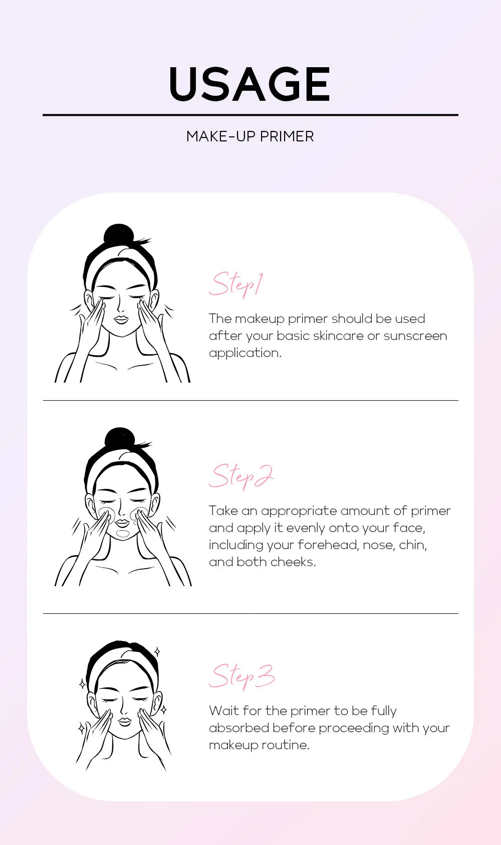 Base Makeup Facial Moisturizing Primer Moisturizing Primer Invisible Pores Smoothing Fine Lines Brightening Moisturizing
