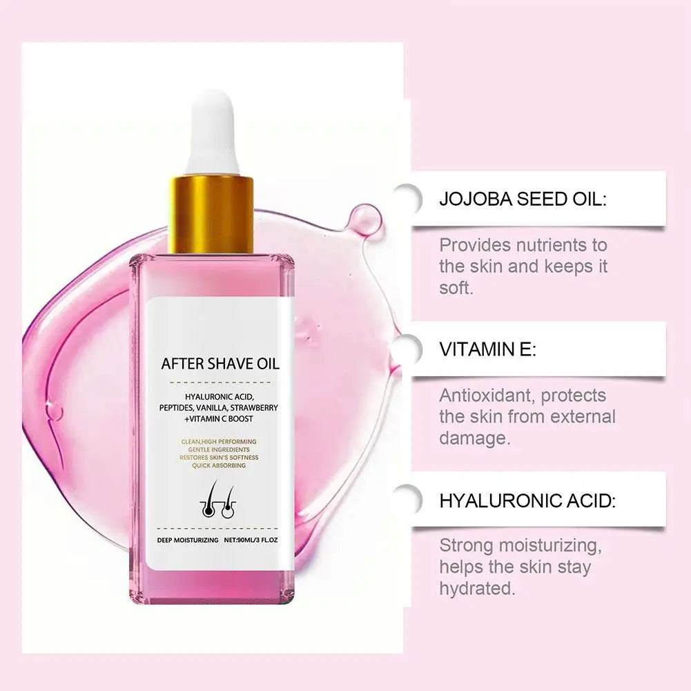 90ml Strawberry Hair Removal Aftercare Oil Gently Soothes The Skin Moisturizing 60g Hair Removal Cream Skin Care