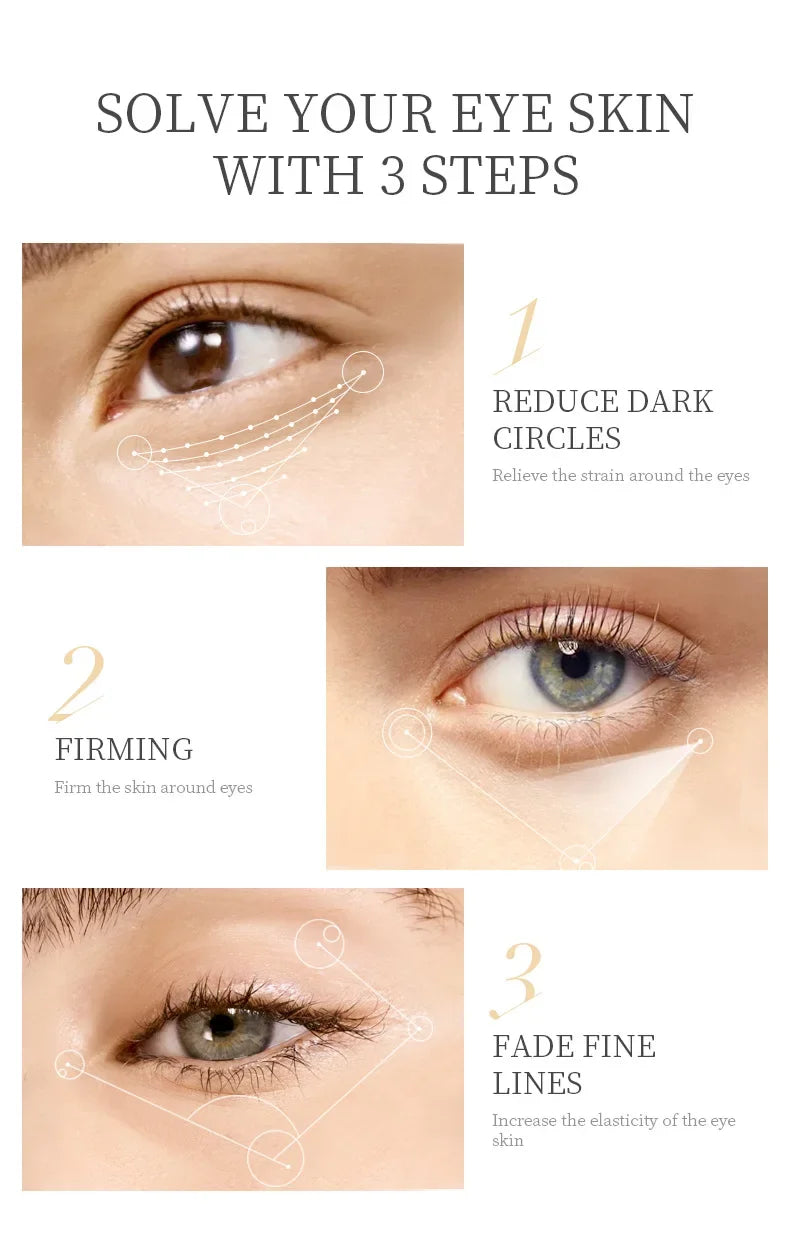 LAIKOU Snail Eye Cream Lightening Dark Circles Firming Skin Instant Eye Repair Serum Stick for Women Eyes Care