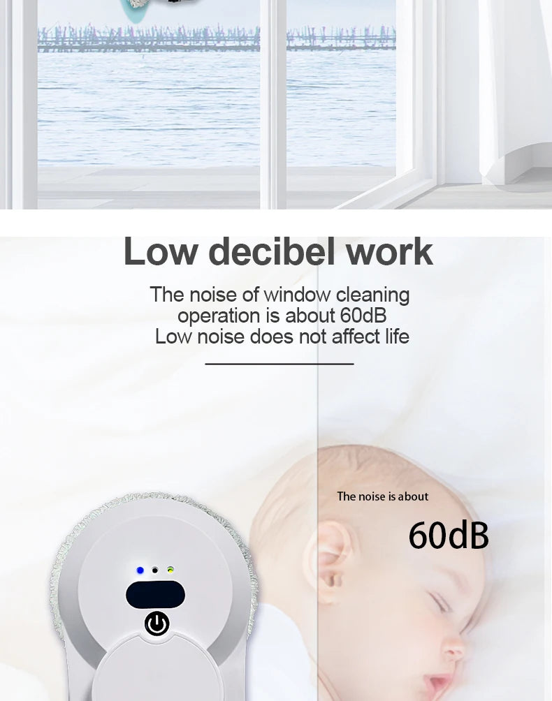 PuRuiKai robot electric automatic window cleaning Robotic vacuum cleaner, with remote control, two-way automatic spray