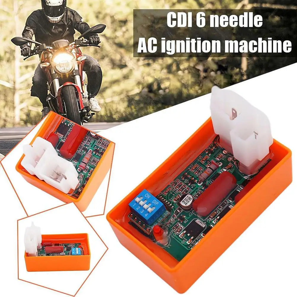 Motorcycle Lgnition 6 Pin 5 Pin AC CDI Box 4 Pin DC CDi with DIP Switch Speed limit4000-12000 for BIZ100 SUPER100 XY50-Q WEB100