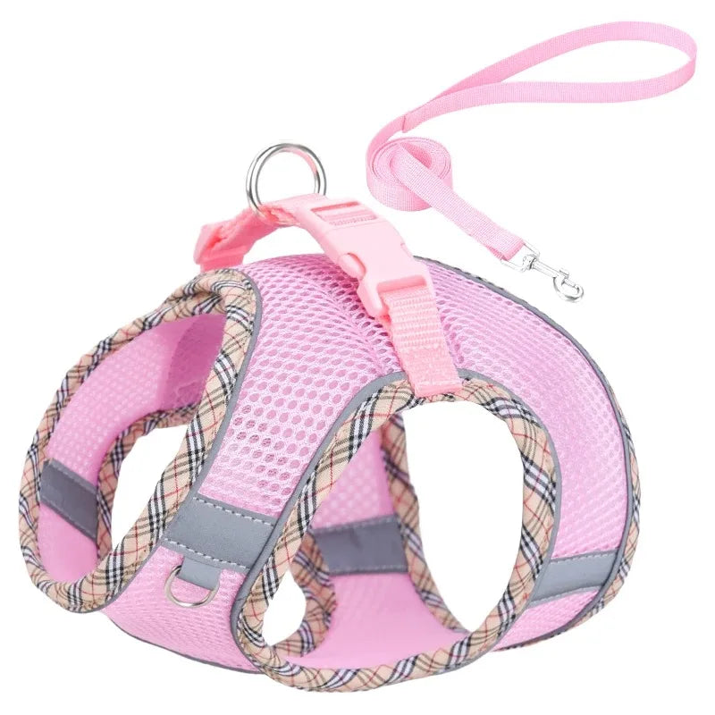 Chest Strap Dog Collar Leash Accessories Tactical Vest Cats Things for Dogs Big Harness Small Pet Supplies Collars Pets Products