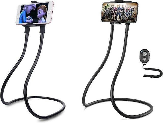 Lazy Neck Phone Holders 360 Degree Flexible Rotate, Universal Mobile Phone Stand, DIY Flexible Mount Stand with Multiple Function