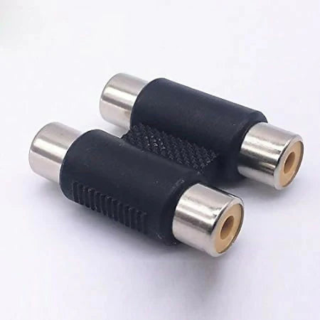 2RCA Female Audio Connector Adapter AV Audio Video Plug