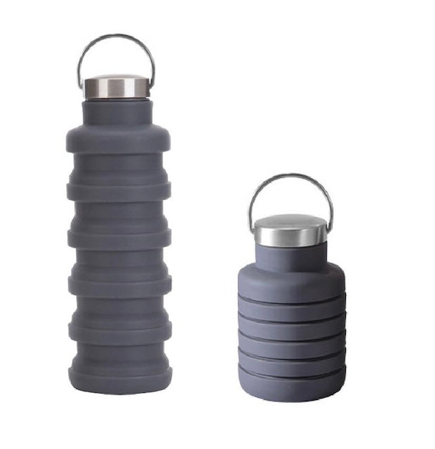 Collapsible Silicone Water Bottle, Reusable Silicone Foldable Travel Water Bottle, Portable Leak Proof Sports Water Bottles