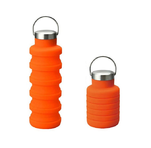 Collapsible Silicone Water Bottle, Reusable Silicone Foldable Travel Water Bottle, Portable Leak Proof Sports Water Bottles