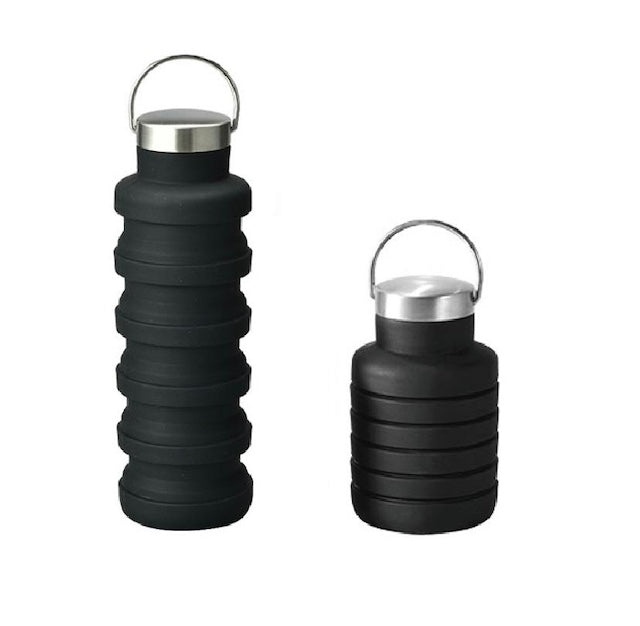 Collapsible Silicone Water Bottle, Reusable Silicone Foldable Travel Water Bottle, Portable Leak Proof Sports Water Bottles