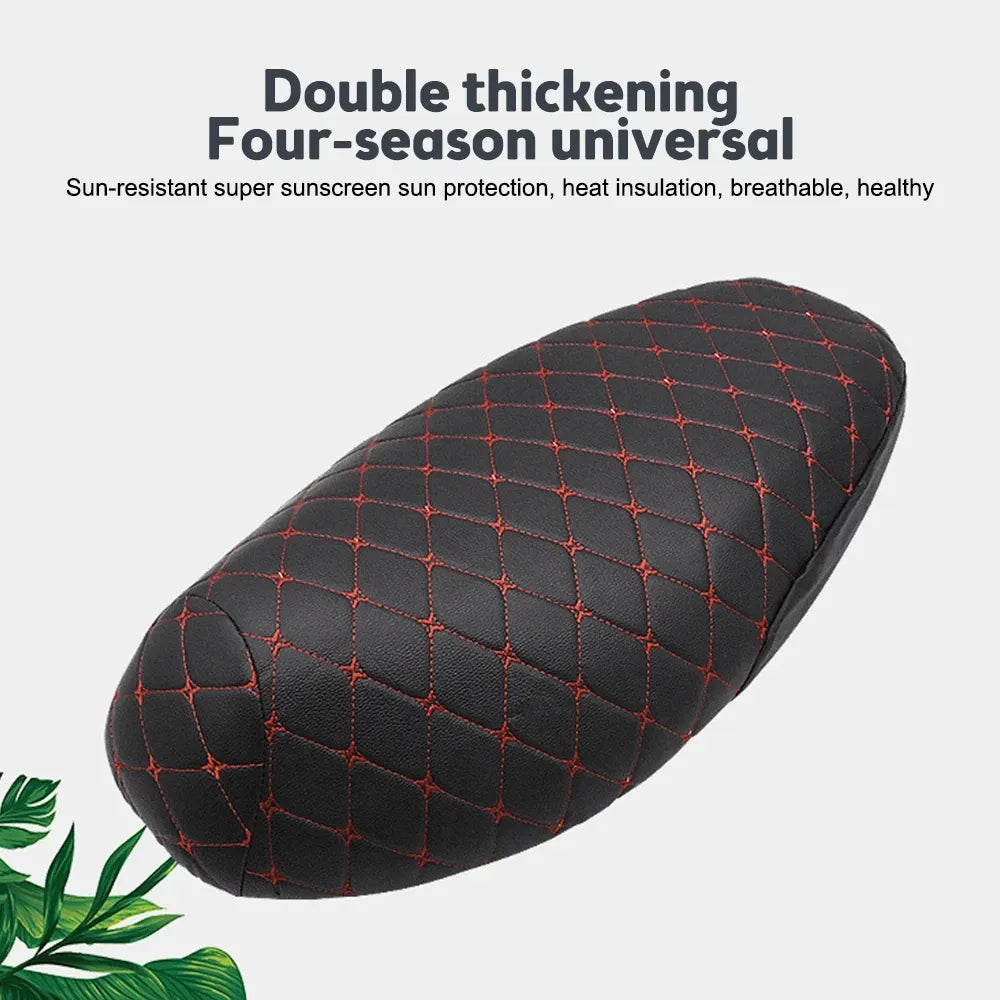 BLALION Motorcycle Seat Cover Thickened Waterproof Anti-skid Seat Protection 3D Faux Leather Seat Pad Protective Cover for Moto