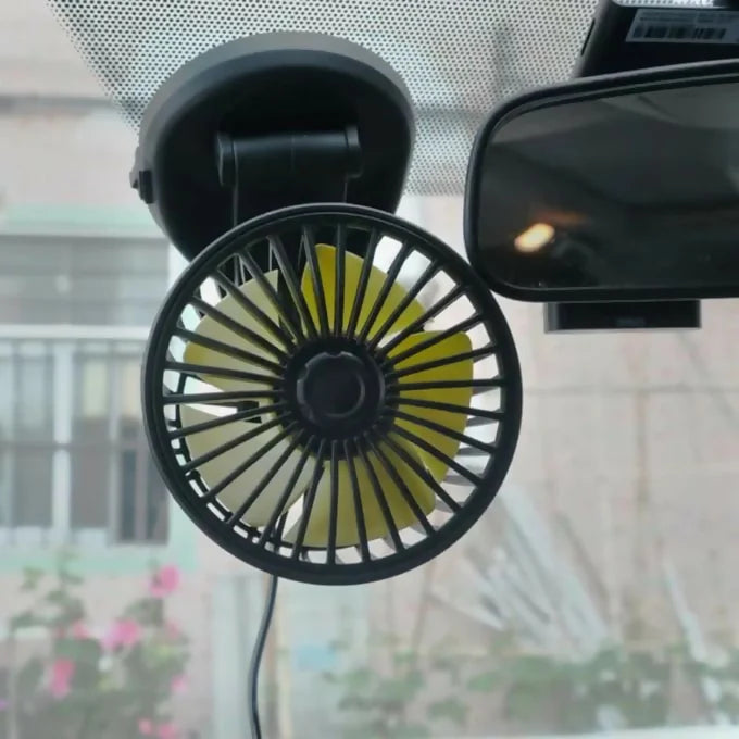 Universal mini Auto cooling rotatable car fans
