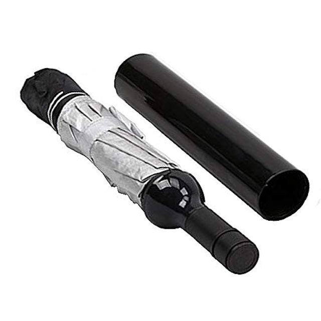 New Bottle Umbrella, Portable Wine Bottle Umbrella with Plastic Case, Unisex Epic Bottle Umbrella - Windproof, UV and Rain Protection