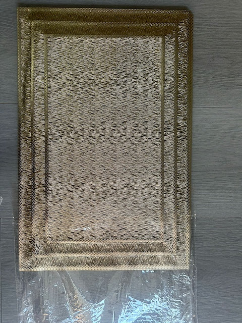 Set of 6 Non Woven Table Mats, Environmentally Friendly PVC Place Mats, Hand Woven Table Mats for Kitchen, Living Room, Office