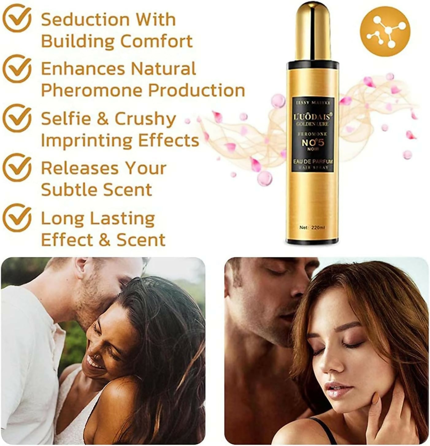 Luodais Classic Human Hair,Wig Serum + No.5 Shine Spray