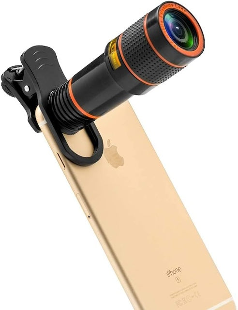 Phone Telescope, Camera Lens Telescope for Phones, Wide Angle Lens and Macro Lens, Fisheye Lens Phone Telescope - Compatible with Most Phones