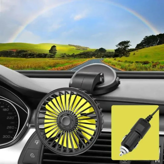 Universal mini Auto cooling rotatable car fans