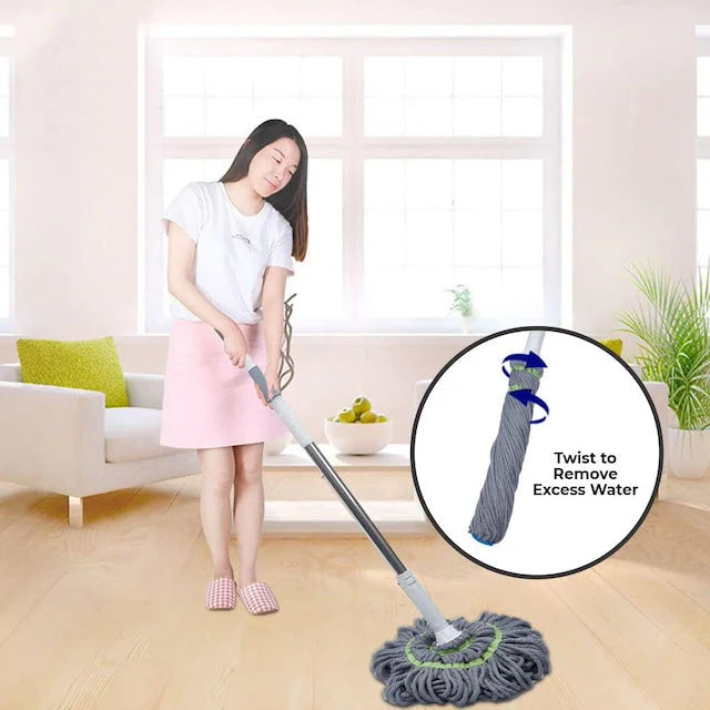 Self Wringing Mop, Microfiber Twist Mop, Dust Removal Mop Cleaning Mop, Manual Release Floor Cleaning
