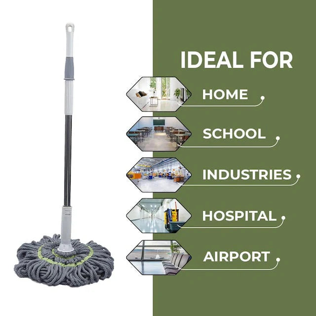 Self Wringing Mop, Microfiber Twist Mop, Dust Removal Mop Cleaning Mop, Manual Release Floor Cleaning