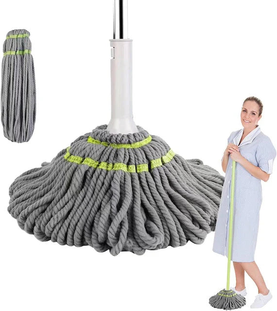 Self Wringing Mop, Microfiber Twist Mop, Dust Removal Mop Cleaning Mop, Manual Release Floor Cleaning