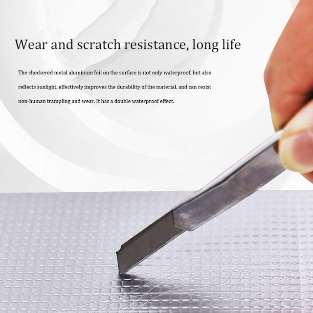 Super Waterproof Wall Crack Tape, Roof Tape Aluminium Foil Tape, Good Elasticity, Resistance to Deformation, Temperature Resistance, for Roof Leak, Surface Crack, Window Sill Gap