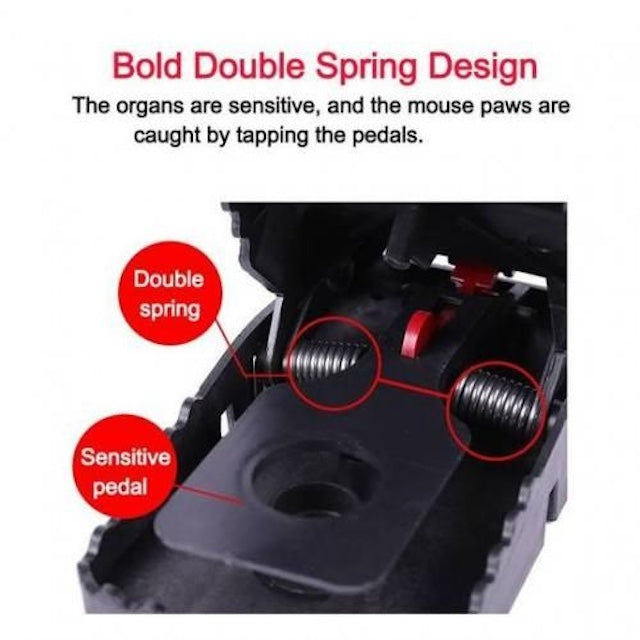 Tomcat Heavy Duty Mouse Trap, Mice Trap High Sensitive Plastic Instantly Quick Response, 100% Rodent Trap For Indoor Use