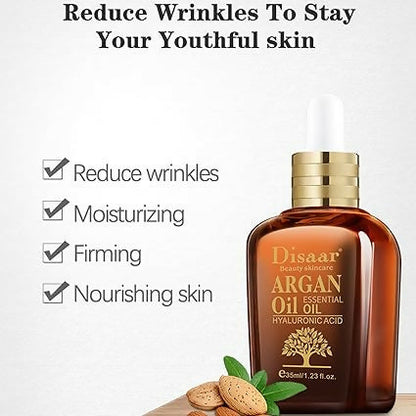 Disaar Argan Oil Hyaluronic Facial Serum Brighten Antiaging