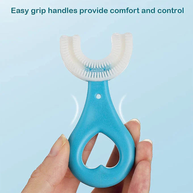 U Shaped Toothbrush For Kids Baby Food Grade Soft Silicone Brush Head Oral Teeth Cleaning Tools for Children