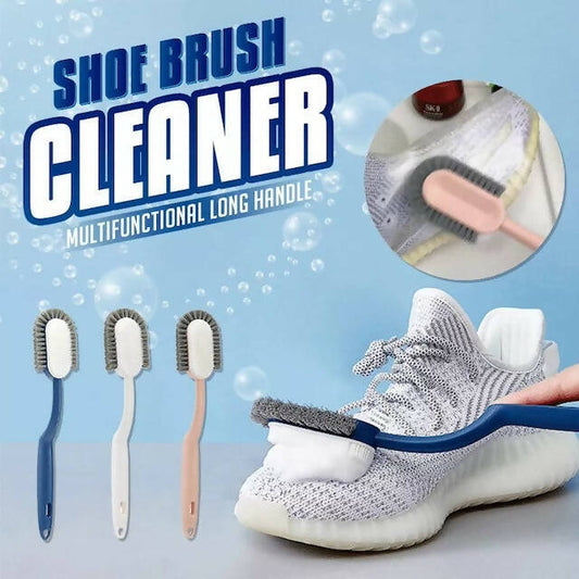 Long Handle Shoe Brush Cleaner, Professional Shoe Cleaning Brush, Multifunctional Long-Handled Shoe Brush, Can be Hung Design