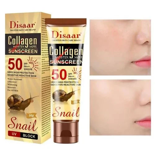 Disaar Sensitive Skin Collagen Sunscreen cream SPF 50 with Snail-50g