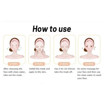 10Pcs Snail Facial Face Mask