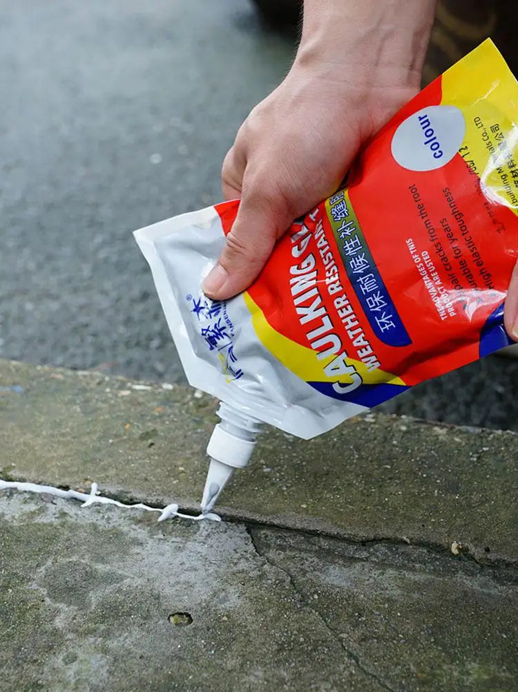 500g Cement Crack Repair Sealant Glue With Gloves Roof Wall Floor Leak Filling Sealing Waterproofing Materials Set