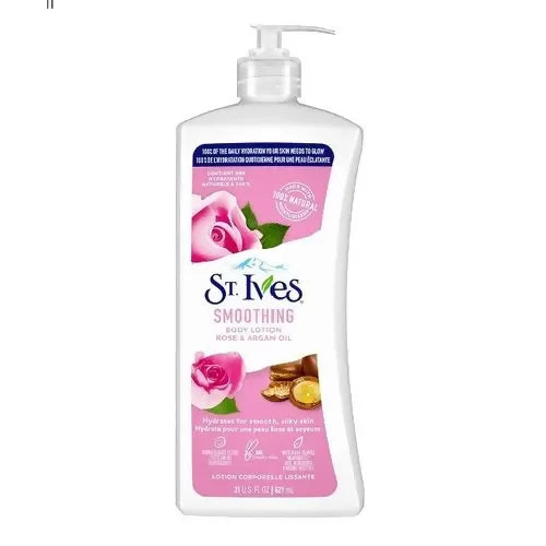 St Ives Smoothing Body Lotion with Rose and Argan Oil