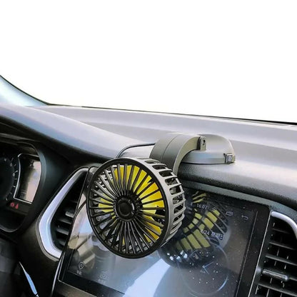 Universal mini Auto cooling rotatable car fans