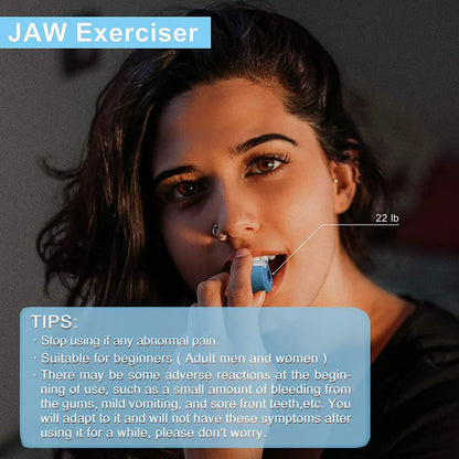 Jawline Exerciser Jaw Muscle Toner Training Fitness Ball Anti-aging Food-grade Silica Face Chin Cheek Lifting Slimming