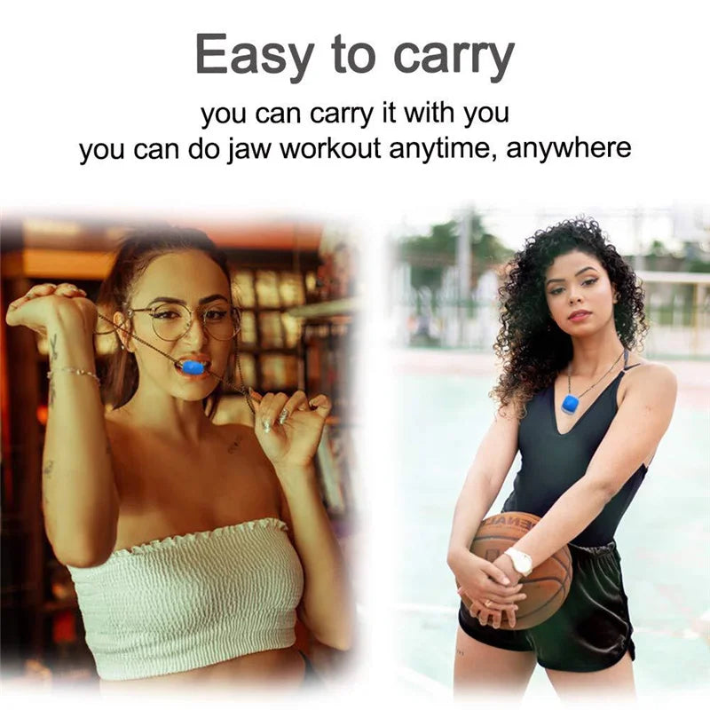 Jawline Exerciser Jaw Muscle Toner Training Fitness Ball Anti-aging Food-grade Silica Face Chin Cheek Lifting Slimming