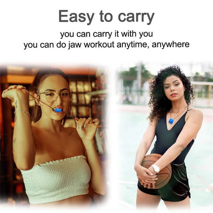 Jawline Exerciser Jaw Muscle Toner Training Fitness Ball Anti-aging Food-grade Silica Face Chin Cheek Lifting Slimming