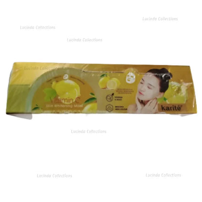 12Pcs Karite Vitamin C Brightening Face Mask