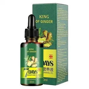 Aichun Beauty Ginger Hair Growth Oil – 7 Days Rapid Growth Essence for Bald Spots, Edges & Thinning Hair (30ml)