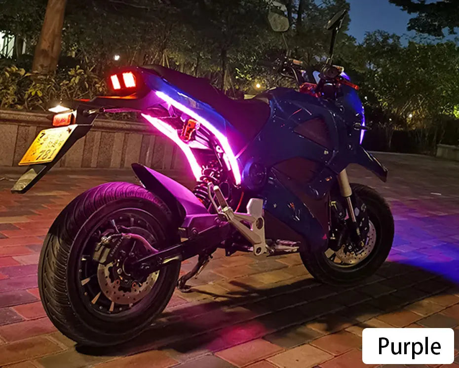 BLALION Motorcycle Turn Signal Lights LED Daytime Running Lights Tail Light DRL Waterproof Decoration Strip Brake Flowing Light