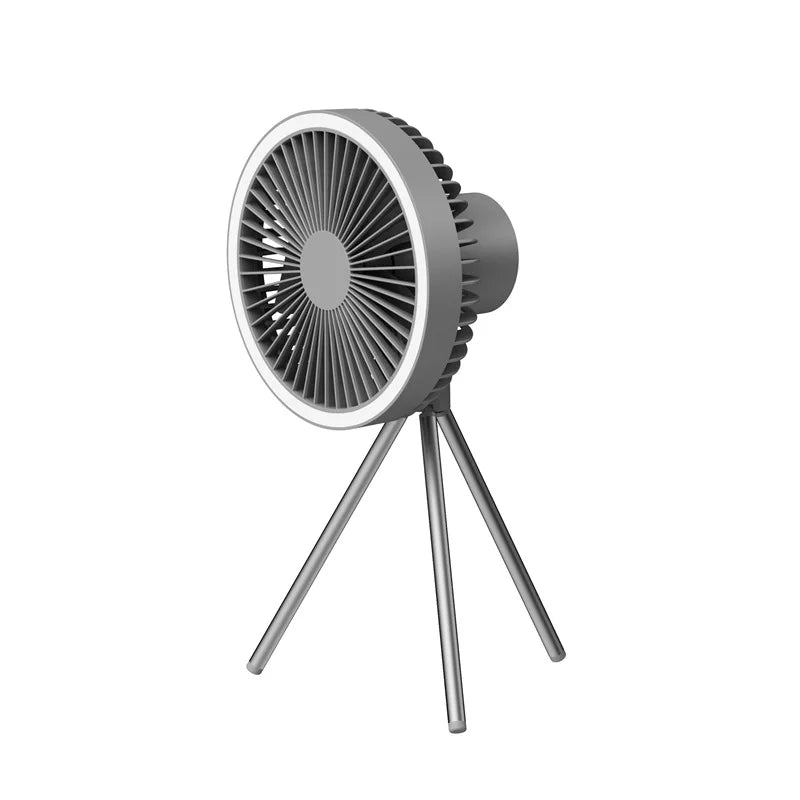 10000mAh/4000mAh Camping Fan Rechargeable Desktop Portable Circulator Wireless Ceiling Electric Fan with Power Bank LED Lighting