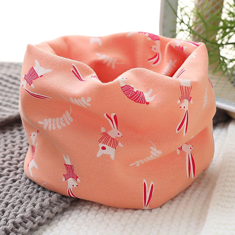New Spring Autumn Winter Baby Scarf for Boys Girls Infant Scarves Children's Cotton Scarf Kids Warm O Ring Magic Neckerchief