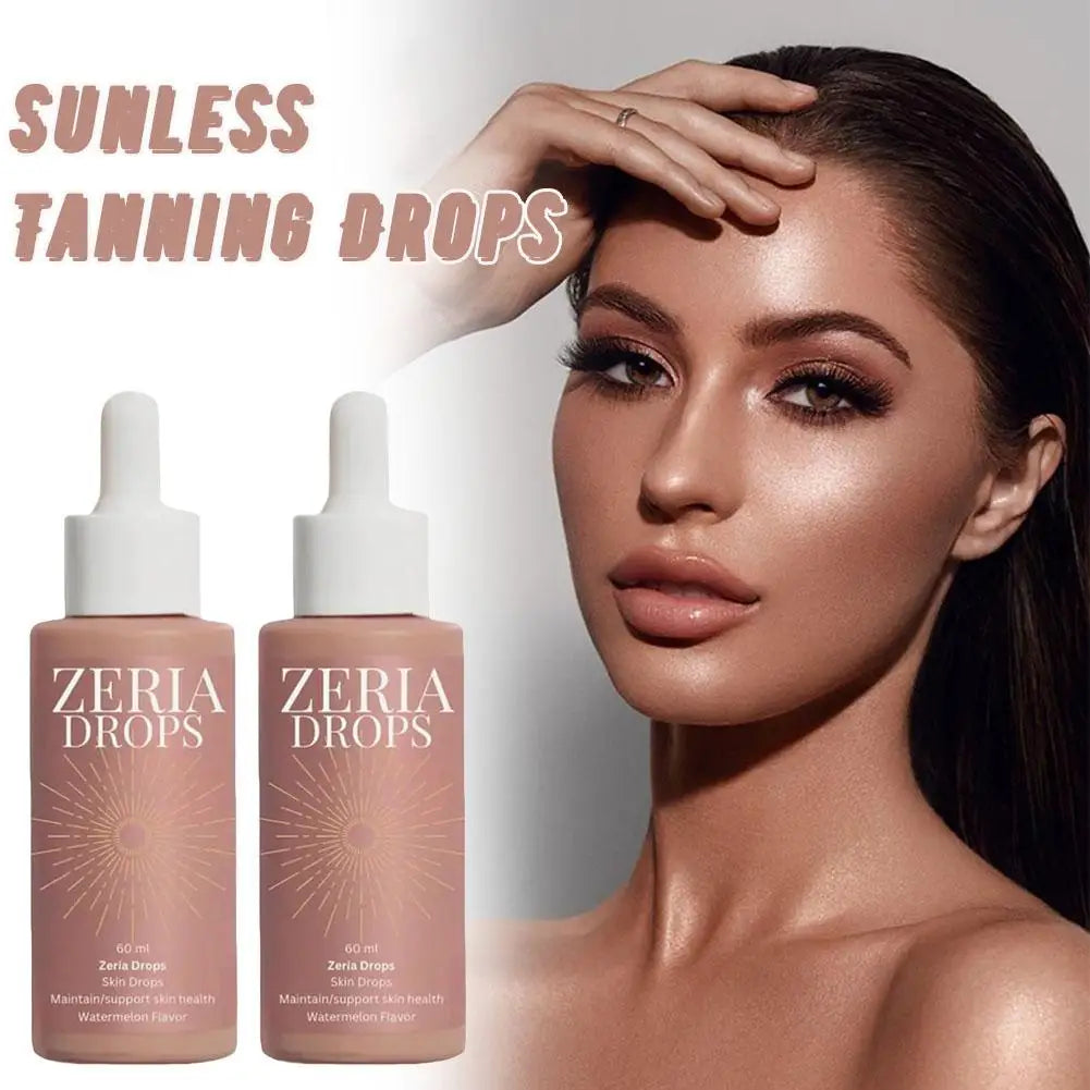 Bronzing Self-tanning Drops Moisturizing Quick Natural Tanning Body Bronzer Fake Tan Sunless Self Tanner Serum Hydrating Drops