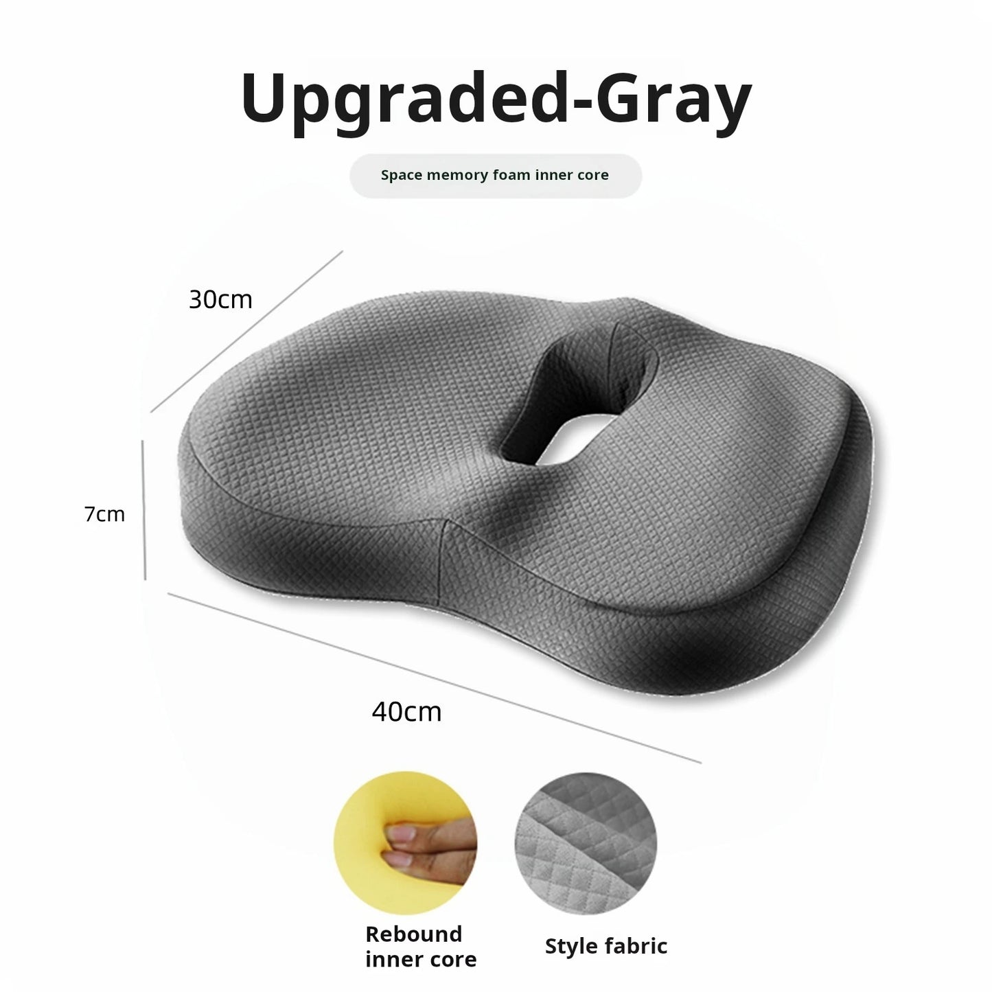 Seat cushion chair memory foam seat cushion butt hemorrhoids sedentary pregnant woman office chair cushion student breathable bu