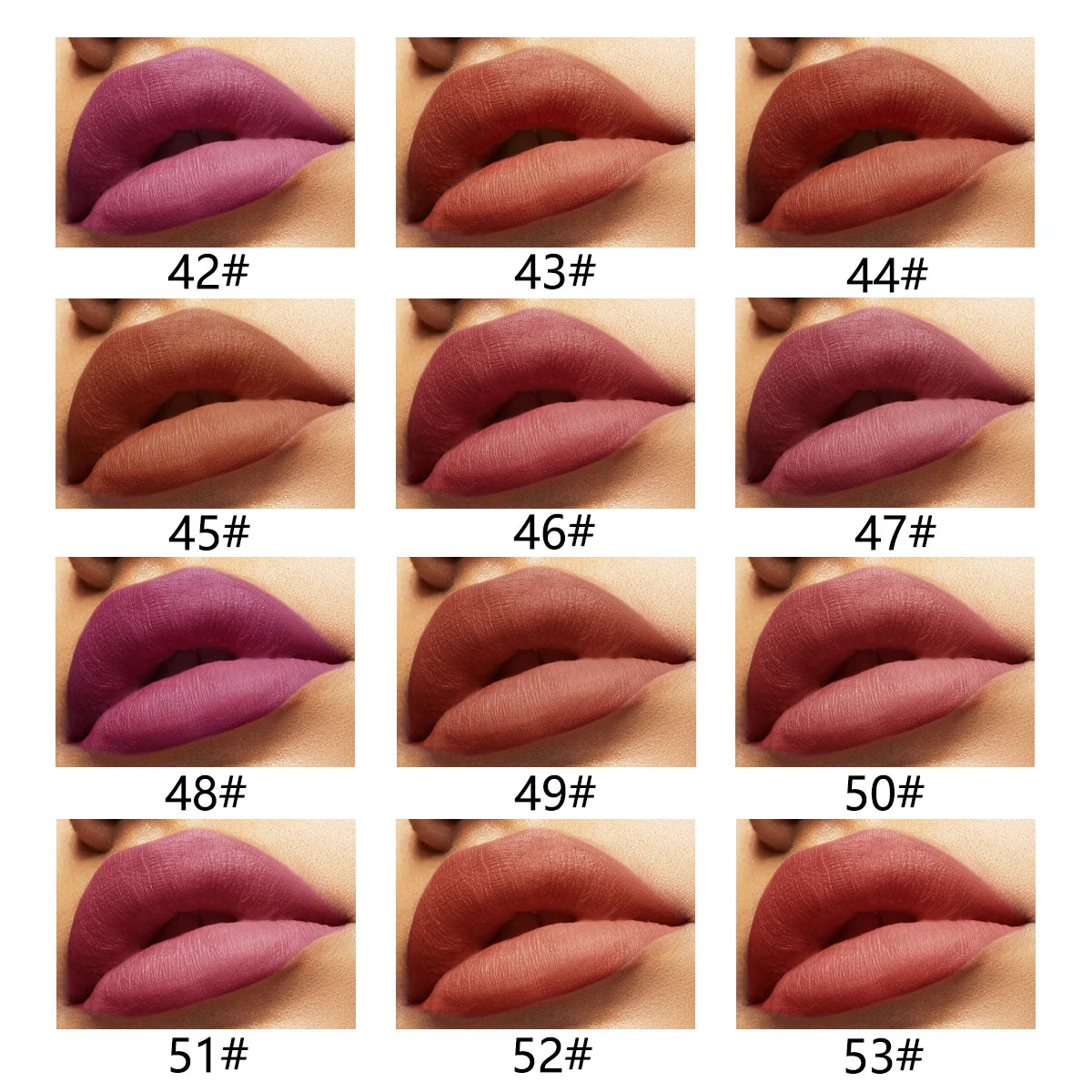 Fog matte lipliner 12 piece suit waterproof and sweat proof cup lip gloss lipstick pen gift