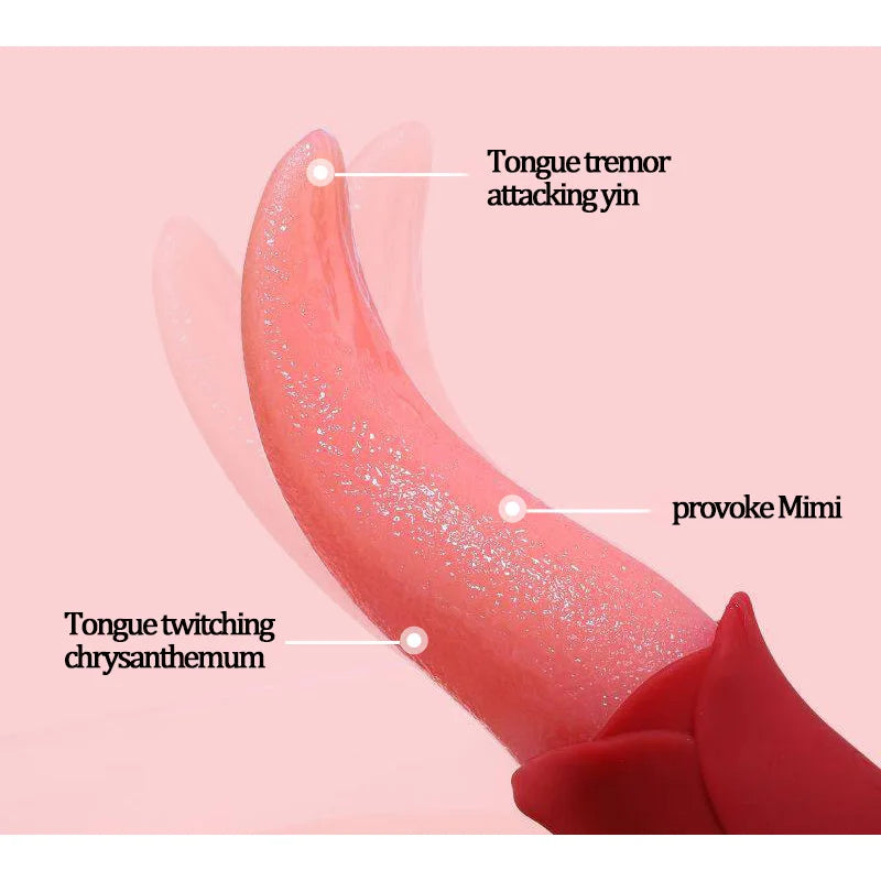 Swing Vibrator for Female Oral Nipple Clitoris Stimulator G-Spot Tongue Licking for Woman Adults Masturbator Sex Toys