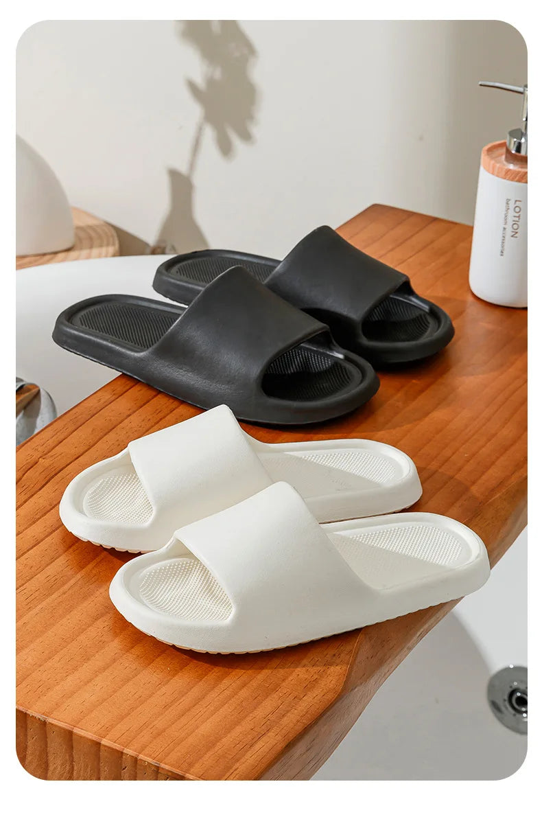 Women EVA Sofe Shoes Summer Beach Seaside Slides Bathroom Anti Slip Slipper Soft Sandals Fashion Ultra Light Shoe