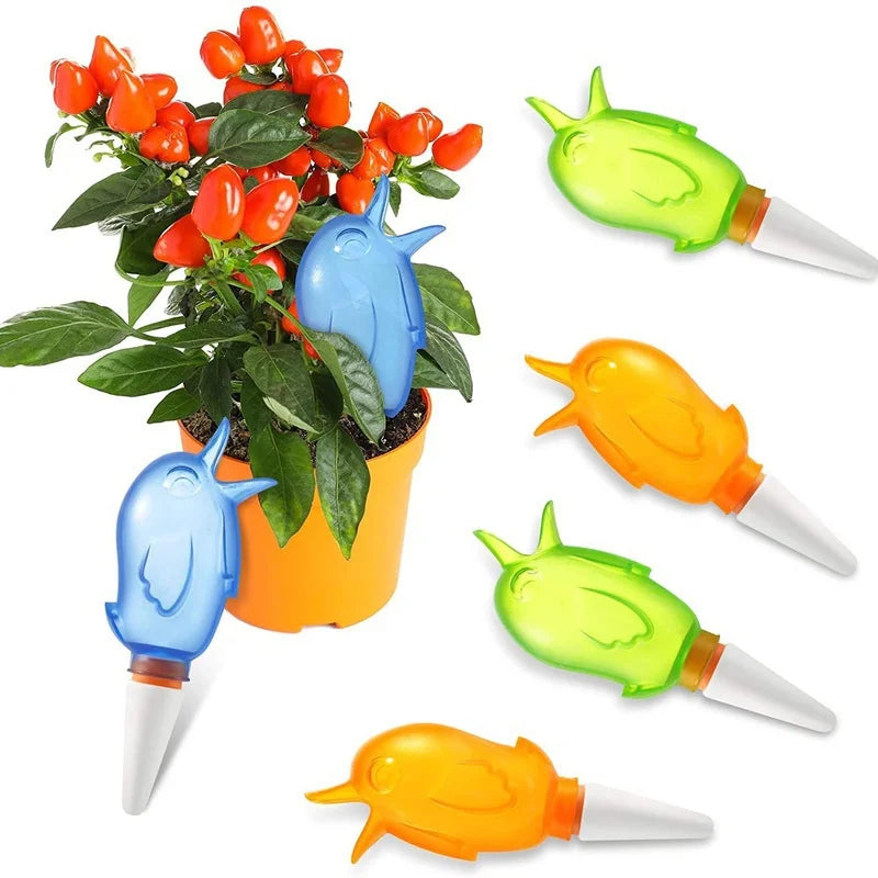 2 Pcs Garden Automatic Watering Tool Cute Birds Indoor Drip Watering System Kit Potted Plant Waterers Spike for Houseplant
