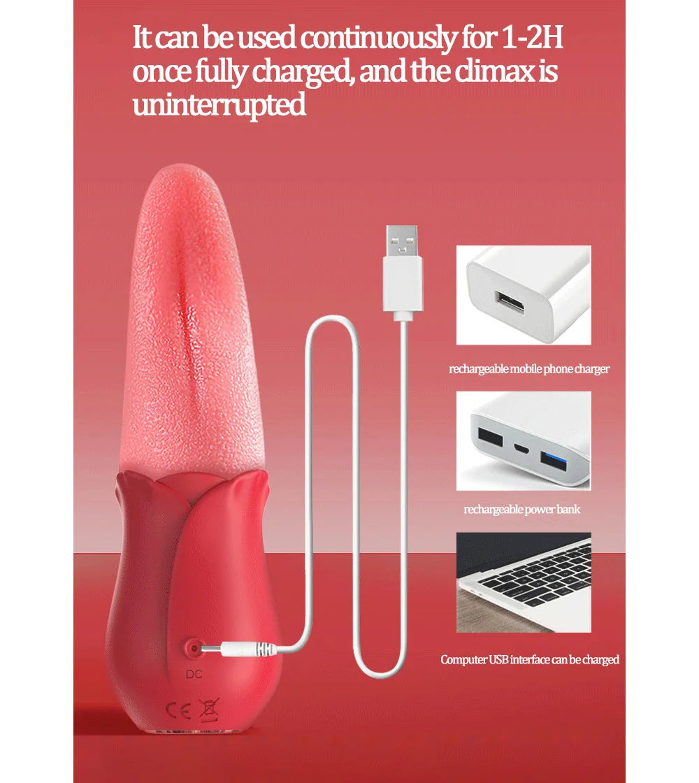 Swing Vibrator for Female Oral Nipple Clitoris Stimulator G-Spot Tongue Licking for Woman Adults Masturbator Sex Toys