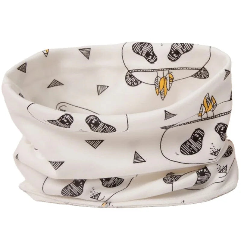 100% Cotton Baby Scarf Baby Muffler Autumn Winter Kids Neck Gaiter Boys Girls Neckerchief Children Scarves