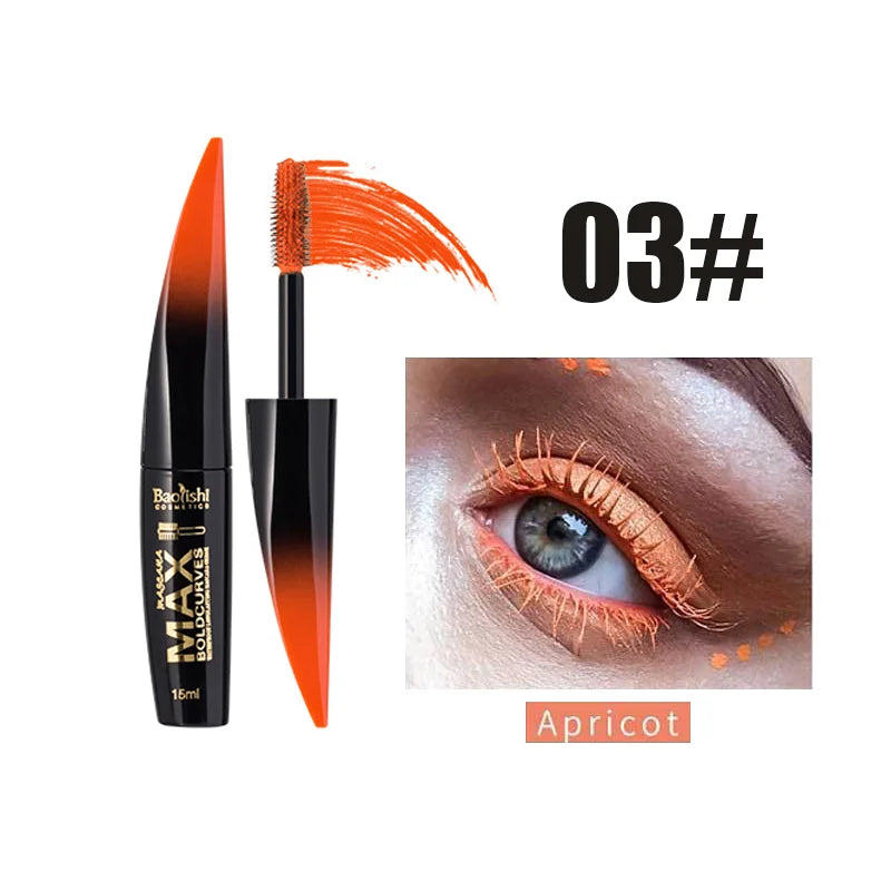 6 Color Extended Eye Black Long Lasting Waterproof Makeup Silk Smooth Eyelash Extension Cosmetics