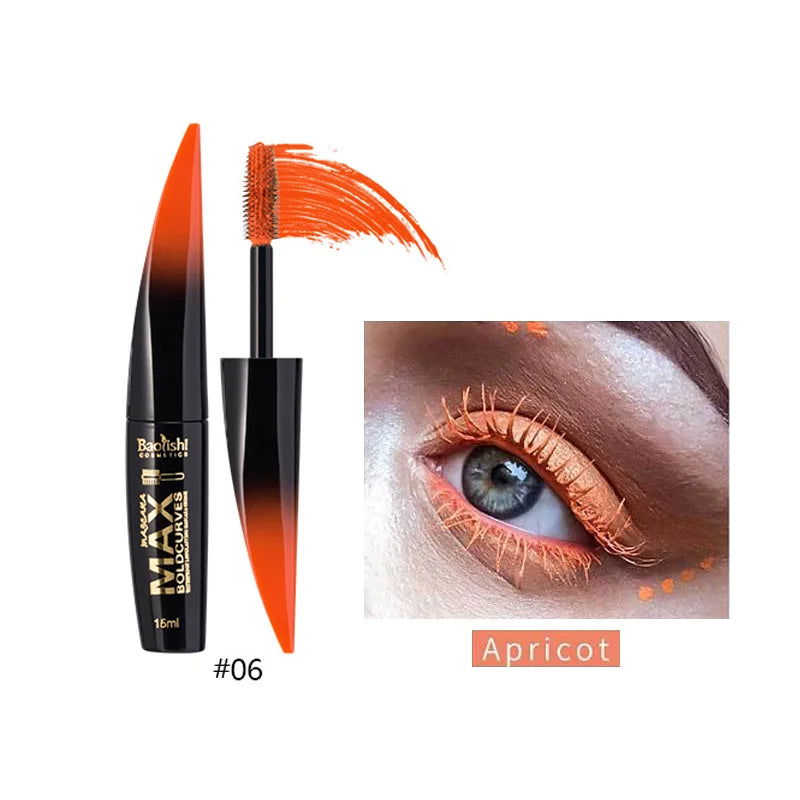 6 Color Extended Eye Black Long Lasting Waterproof Makeup Silk Smooth Eyelash Extension Cosmetics